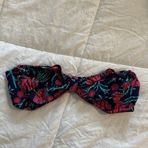 Lilly Pulitzer Pink and Blue Bikini Top